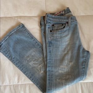 Red Engine denim Capris